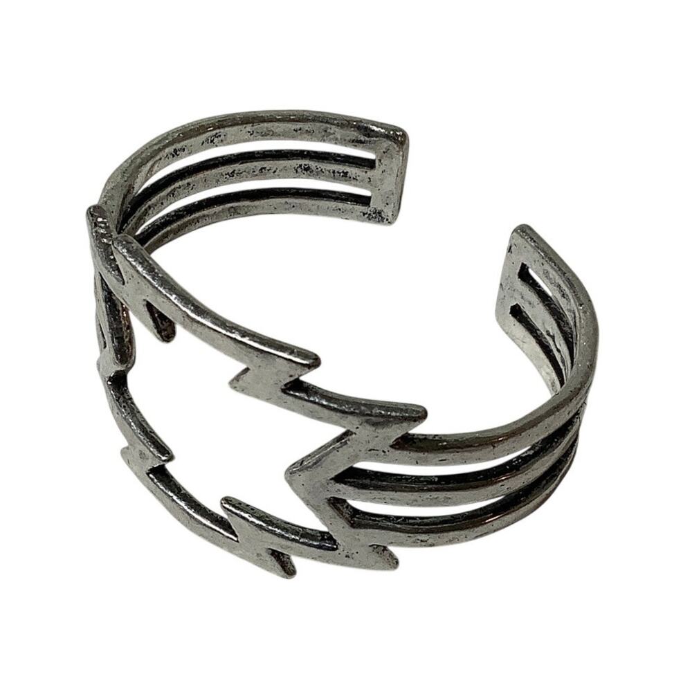 Lucky Brand Silver Arizona Geometric Openwork Cuff Bracelet Southwestern C2-10